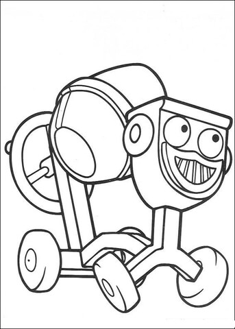 Smiling Dizzy  Coloring Page